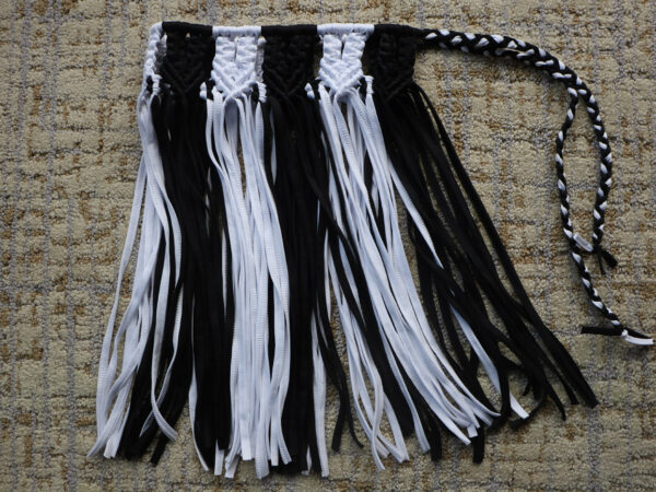 Macrame - Skirt - Black & White