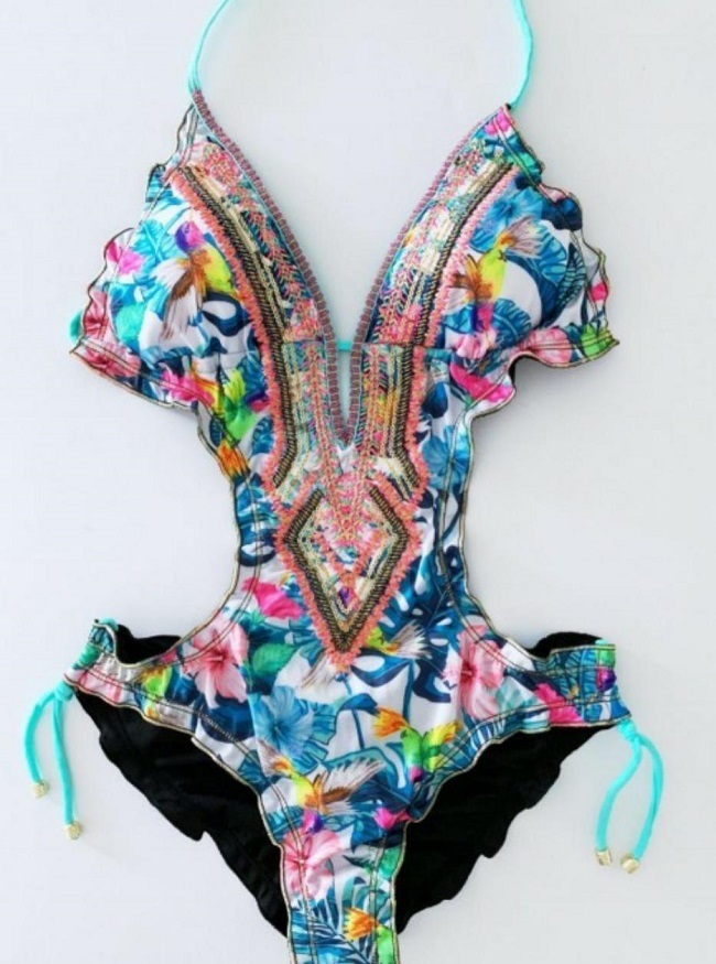 Swimwear trikini mayanin femperium 255 print mintgreen