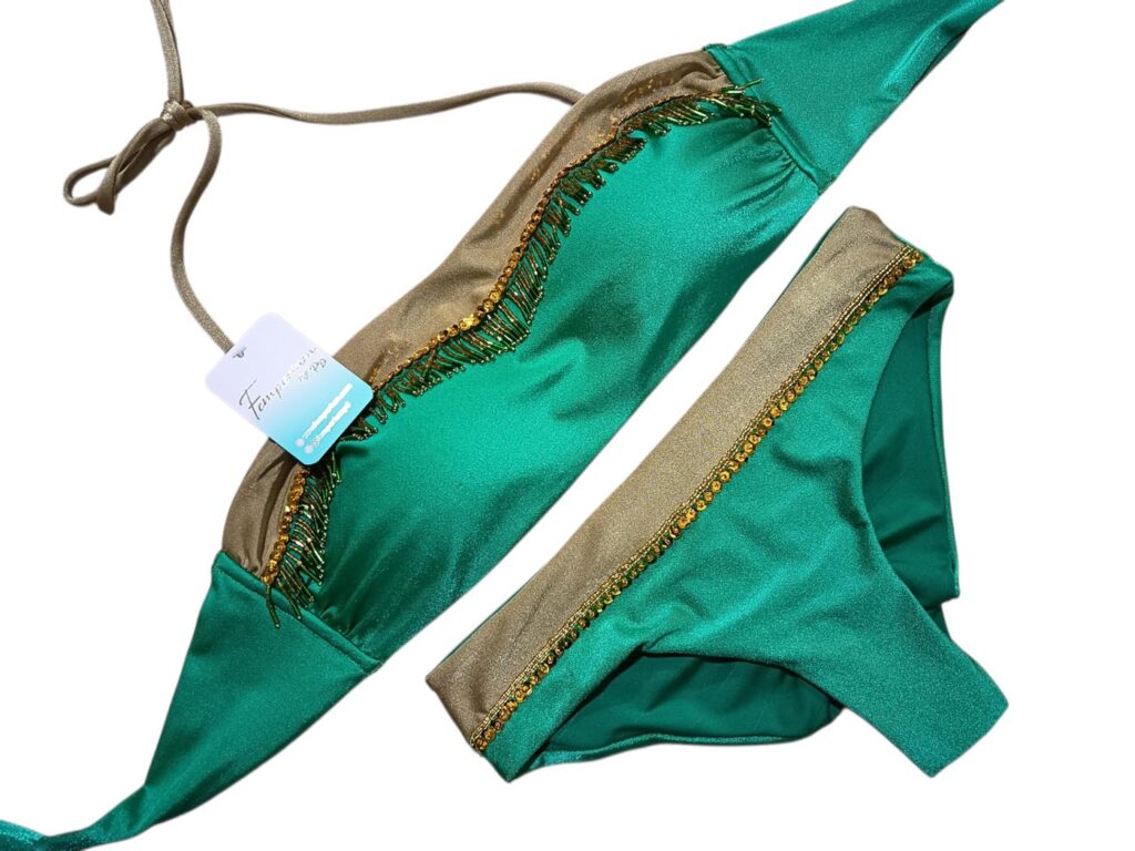 green bikini